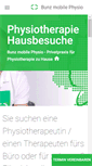 Mobile Screenshot of bunz-mobilephysio.de